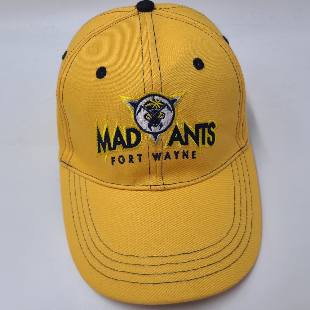 Fort Wayne Mad Ants Hat Adjustable BWM Global Yellow NBA Basketball G League Men